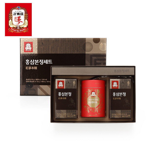 곰곰장터,홍삼본정세트 (250g*2병+홍삼캔디120g)