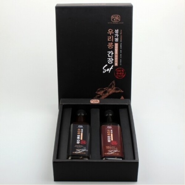 곰곰장터,성가정 우리콩 간장 선물세트 1호(전통간장 420ml + 진간장 420ml)